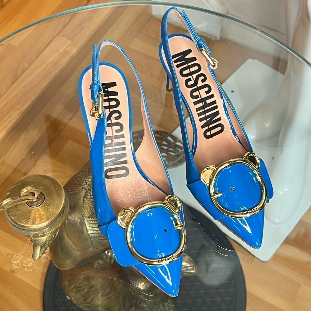 Moschinomilano Slingback Heeled Sandals-Size 37